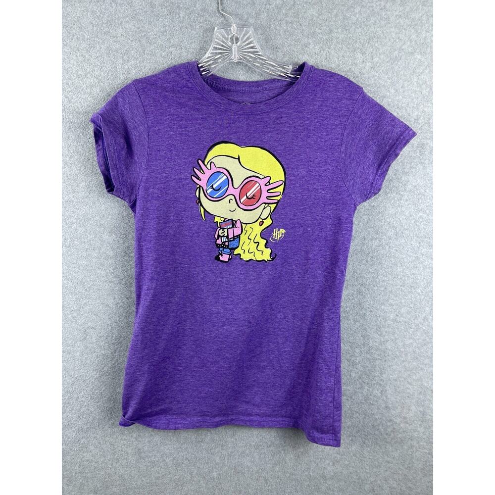Harry Potter Funko Pop Luna Lovegood Shirt‎ Women's M Purple Short Sleeve Tee